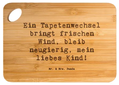 Produktbild von Mr. & Mrs. Panda Schneidebrett Spruch Umzug neue Stadt - Transparent - Geschenk, Ermutigung, Unterstützung, Frühstücksbrettchen, Vertrauem, Zuversicht, Brett, Holzbrett
