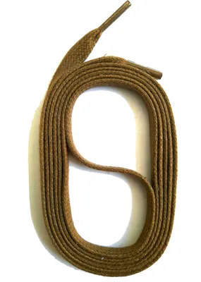 Produktbild von SNORS gewachste Schnürsenkel flach - SCHLAMM - 6-7mm - 150cm