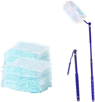 Obrázek produktu pro Sada prachovek s modrou rukojetí, bez parfemace, 10 náplní