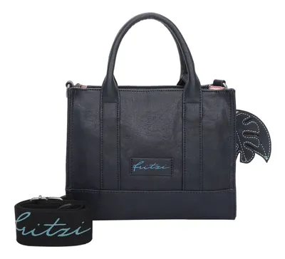Image de Fritzi aus Preußen sac à épaule bandoulière sac à main Eco Square Crossbody Bag Blue bleu marine