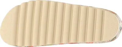 Produktbild von Dr. Brinkmann Damen Hausschuh Pantoffel Clog Filz Vogel Blumen Muster, Größe:38 EU, Farbe:Mehrfarbig