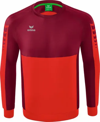 Produktbild von Erima Six Wings Sweatshirt Rot/Bordeaux - XL