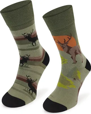 Produktbild von SKIETY, Bunte Socken, Socken Baumwolle, Hirsche, 35-38