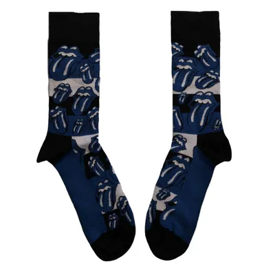 Image de The Rolling Stones - Chaussettes courtes pour homme/femme (unie) RO3933 (40,5 EU - 45,5 EU) (noir/bleu)