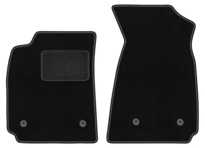 Image de Tapis avant en moquette pour Audi A4 B5 1995-1999 (berline/break) – 2 pièces, noirs, sur mesure – Wielganizator LUX