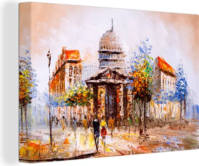 Zdjęcie produktu dla OneMillionCanvasses® - Obraz na płótnie - Obraz olejny na płótnie - Mural na płótnie - Obraz - Miasto - Obraz olejny - 150x100cm - Fotografia na płótnie -