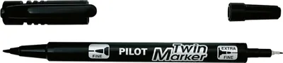 Produktbild von PILOT Permanent Marker "Twin Marker" extra fein schwarz