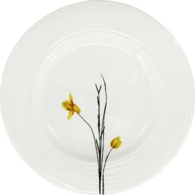 Produktbild von Croft Spring Porzellan Dessertteller 20,5cm, gelb/schwarz