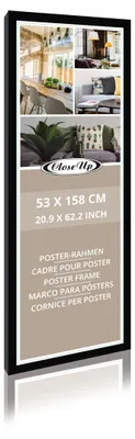 Produktbild von Posterrahmen 53 x 158 cm Holzdekor (MDF) schwarz