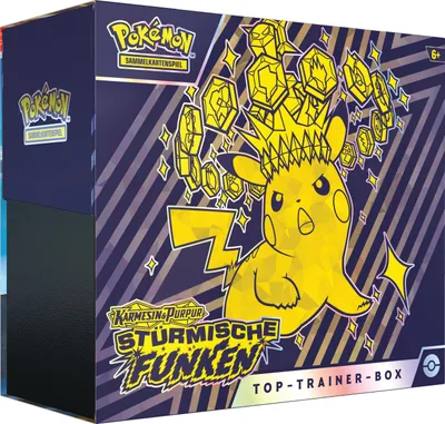 Produktbild von Pokémon - Karmesin & Purpur Stürmische Funken Top Trainer Box - DE