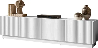 Produktbild von MIRJAN24 TV-Lowboard Liverti 200 4D, Stilvoll Wohnzimmer, Lowboard mit vier Drehtüren (Farbe: Weiß)