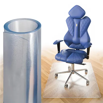 Produktbild von Björn&Schiller Bodenschutzmatte Kratzschutz Schreibtischunterlage, Transparent, Rutschfeste Bürostuhlunterlage, Bodenmatte, Stuhlunterlage, Stärke: 1,5 mm, Größe: 50x70 cm