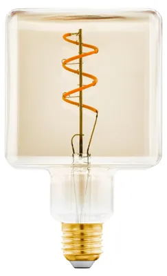 Produktbild von Eglo LED Spiral Filament Würfel 4W = 27W E27 Gold 180lm extra warmweiß 1600K DIMMBAR