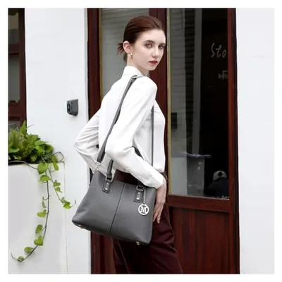 Produktbild von Handtasche Damen Henkeltasche, Elegante Frau Kunstleder Schultertasche, Riemen Top Griff Vintage Weiches Hobo-Taschen, Schultertasche mit abnehmbarem