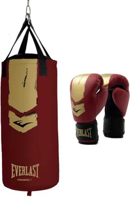 Obrázok produktu pre Everlast Prospect Junior, Detské, Boxerská súprava, Čierna, Biela, Červená, Jednofarebné, 8 unca, 280 mm