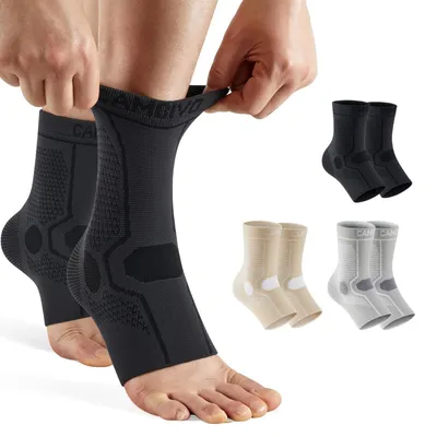 Produktbild von Knöchelbandage Sprunggelenkbandage Kompressionsbandage - 15-20 mmHg - Atmungsaktiv - Faltbar - Für Sport und Alltag