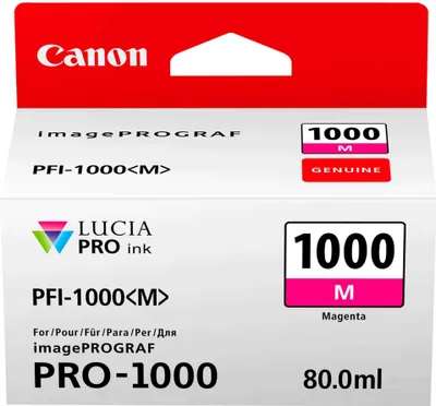 Produktbild von 0548C001  Canon PFI-1000 M Tintenpatrone Magenta 80 ml