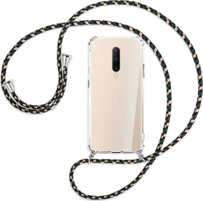 Produktbild von Handykette Backcover-Schutzhülle mit Band (Metall silberfarben) für OnePlus 7 Pro - camouflage