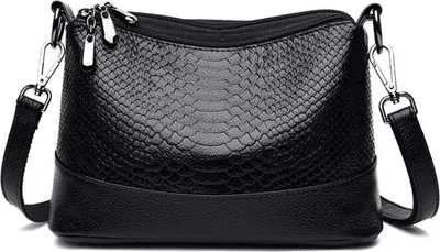 Produktbild von Coolives Damen Umhängetasche aus Kunstleder - Kleine Hobo Handtasche 16x26x9 cm
