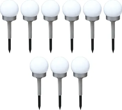 Produktbild von 9x LED Solar Stecklampen Kugelform, Durchmesser 10 cm, SOLAR