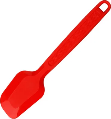 Image de Oetker 22 cm FLEXXIBEL LOVE, raclette de cuisine en silicone platine de haute qualité, lavable au lave-vaisselle, spatule à pâte pour bords ronds et carrés (couleur : rouge)