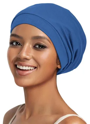Produktbild von Schlafmütze mit Satinfutter Ocean Blue