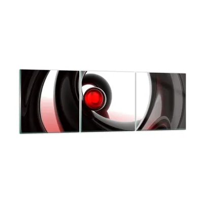 Produktbild von Bilder auf glas - Abstraktion Komposition Glaskugeln - 90x30cm - Glasbilder - Wandbilder - Kunstdruck - zum Aufhängen bereit - Wanddekoration aus Glas - Glas Bilder - Wandbild auf Glas - GCA90x30-0315
