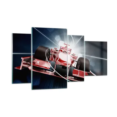 Produktbild von Bilder auf glas - Formel Geschwindigkeit Motor - 120x70cm - Glasbilder - Wandbilder - Kunstdruck - zum Aufhängen bereit - Wanddekoration aus Glas - Glas Bilder - Wandbild auf Glas - GDL120x70-2677