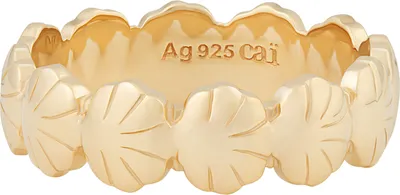 Produktbild von cai Ring 925 Sterling Silber vergoldet Shells Muscheln
