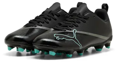 Obrázok produktu pre PUMA ULTRA 7 PLAY FG/AG futbalové kopačky pre tínedžerov, farba: čierna a intenzívna mintová, veľkosť: 35 EU