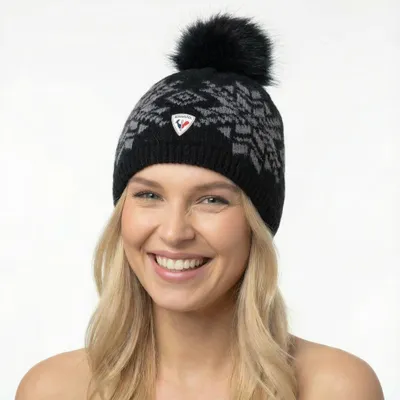Produktbild von Kappe Rossignol W Schneeflocke Schwarz Schwarz Uni