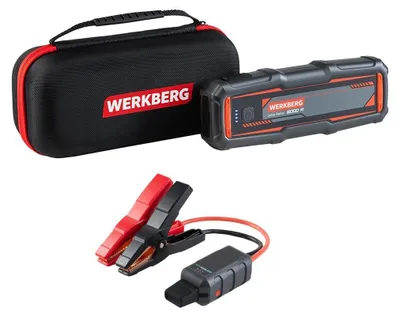 Produktbild von Starthilfe Powerbank 26000 mAh 6000 A 12 V mit USB-C und LED | WERKBERG
