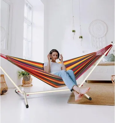 Image de Support de hamac portable pour l'intérieur et l'extérieur, 250 kg, simple