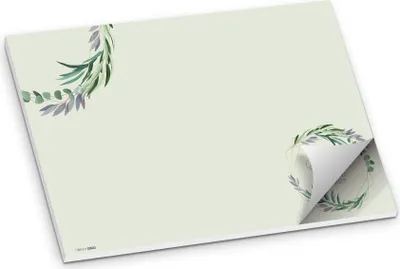 Produktbild von itenga Tischset Platzset Schön dass du da bist Eukalyptus DIN A3, 50 Blatt
