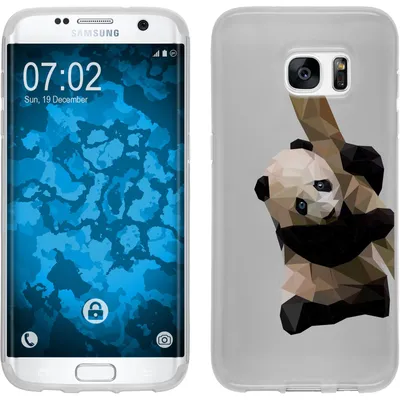 Produktbild von PhoneNatic Case kompatibel mit Samsung Galaxy S7 Edge Silikon-Hülle Vektor Tiere M4