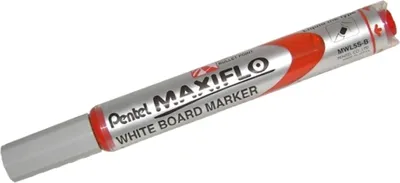 Image de Pentel maxiflo mwl-5s whiteboard-whiteboard marker rot -12u-