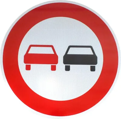 Produktbild von ORIGINAL RA2 Verkehrszeichen 276 Überholverbot für Kraftfahrzeuge aller Art 600 mm StVO RAL RSA-21 Verkehrsschild Schild Straßenschild Baustellenschild
