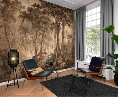 Produktbild von Fototapete 543766 Tapete Blumen Floral 371 x 300 cm Rasch Curiosity Beige