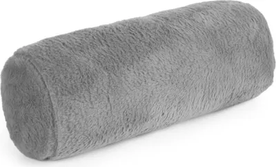 Zdjęcie produktu dla EUROFIRANY | Poduszki dekoracyjne – poduszki ozdobne – wałek poduszkowy – jasnoszary 15 x 45 cm – poduszka na sofę