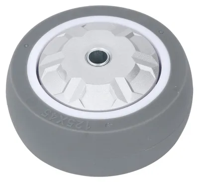 Obrázok produktu pre 5-palcové gumové koleso, nosnosť 200 kg, tlmiace nárazy, odolné, tiché, pevné TPR pre nákupné vozíky