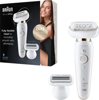 Produktbild von Braun Epilierer Braun Silk-épil 9 FlexSet Epilierer 9 Aufsätze Haarentfernungsgerät, IPL Haarentfernung Laser Haarentferner Geräte Damen Herren