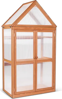 Produktbild von MCombo 3 Etage Gewächenhaus Pflanzschrank Treibhaus höheverstellbar Holz 0800