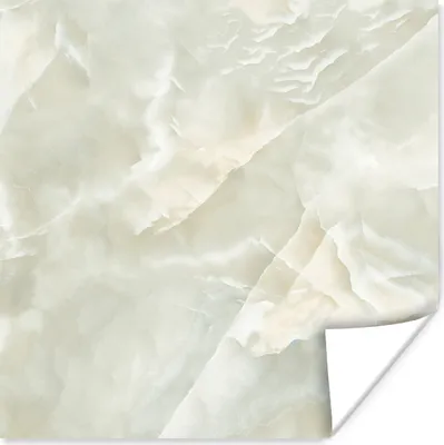 Produktbild von MuchoWow® Poster Marmor - Weiß - Chic 75x75 cm - Wand Dekoration