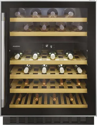 Image de Cave à vin encastrable 46 bouteilles noir - Rosieres - RWCB60N -