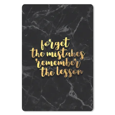 Produktbild von MuchoWow® Mauspad Mousepad Zitat - Leben - Gold - Marmor 18x27 cm - Mousepads - Maus Mat - Pad - Mausunterlage