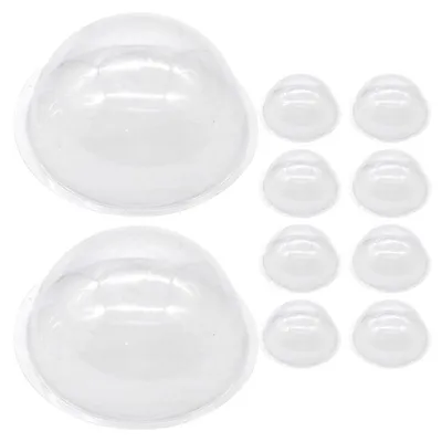 Produktbild von Halbkuppeln aus transparentem Kunststoff - Für DIY Weihnachtsdekoration - D34431186CC