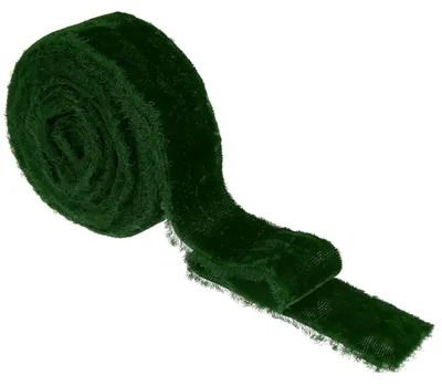 Fluwelen Band 2,5 cm x 2,7 m, Fransen, für Geschenke & Deko