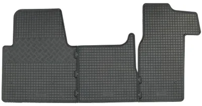 Gummifußmatten Set 3-teilig für Renault Master 3 FV EV HV UV (2010-), schwarz