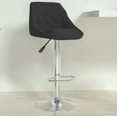 Immagine prodotto di Maison Exclusive - Sgabello da bar in velluto nero