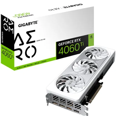 Produktbild von Gigabyte GeForce RTX 4060 Ti Aero OC 8G/ 8GB GDDR6 Grafikkarte